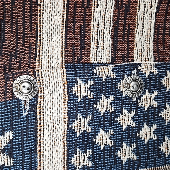 Don't Mess with Texas American Flag Tapestry Jacket - Picture 4 of 6